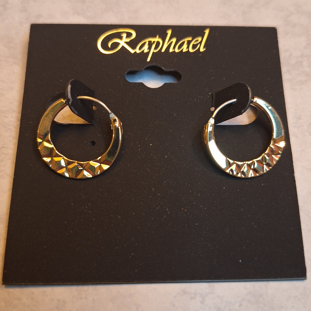 Raphael Gold Hoop Earrings